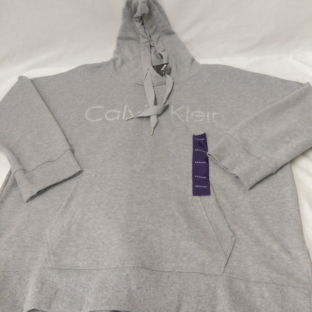 Calvin Klein Women's Hoodie - Gray - Size: XXL